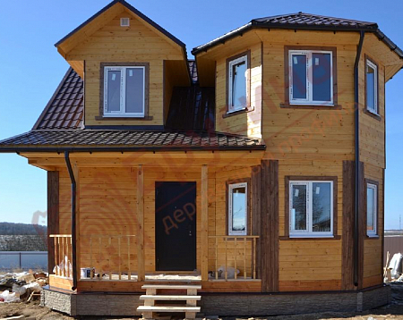 Дом из бруса 7х8 в Бережки